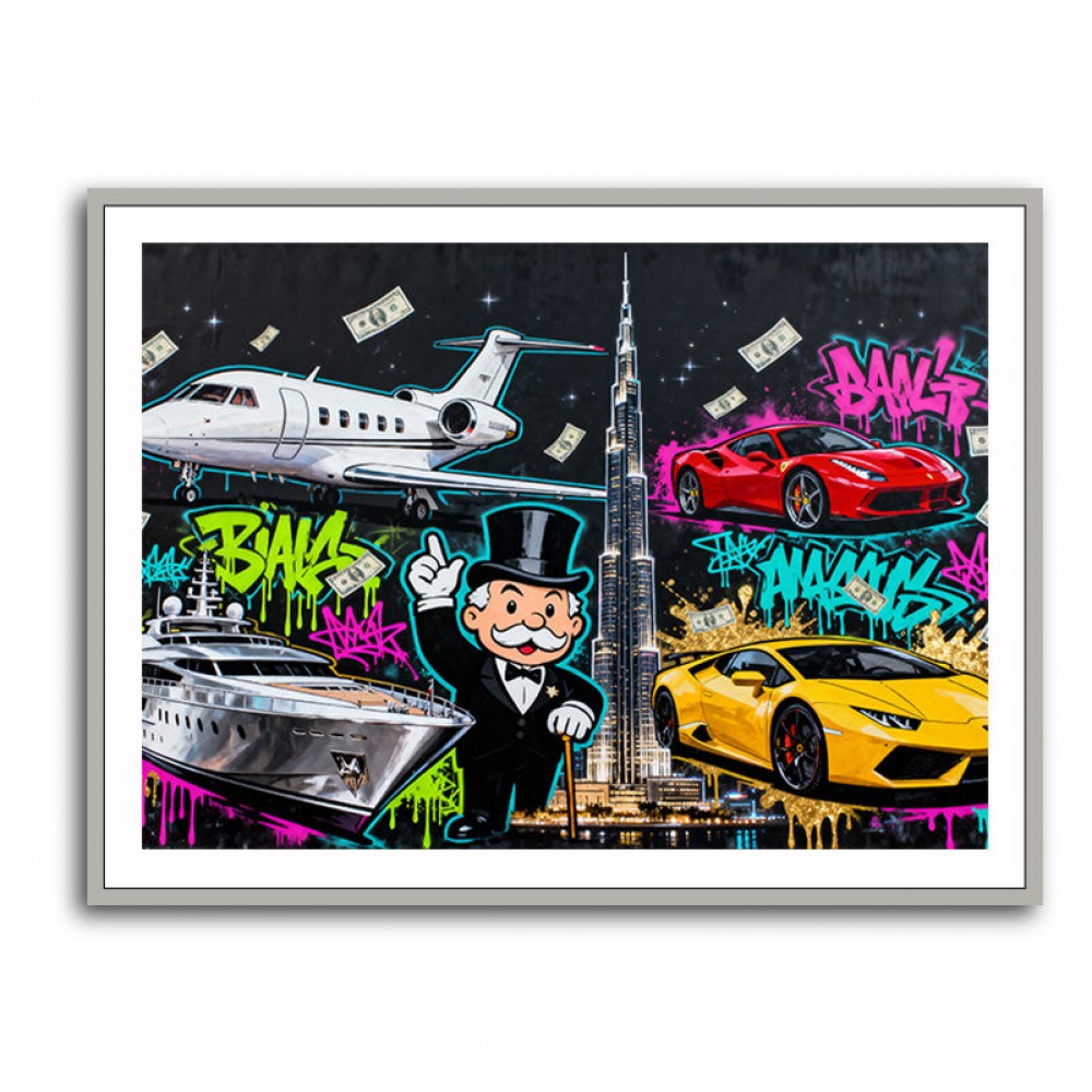 Neon Tycoon Wall Art