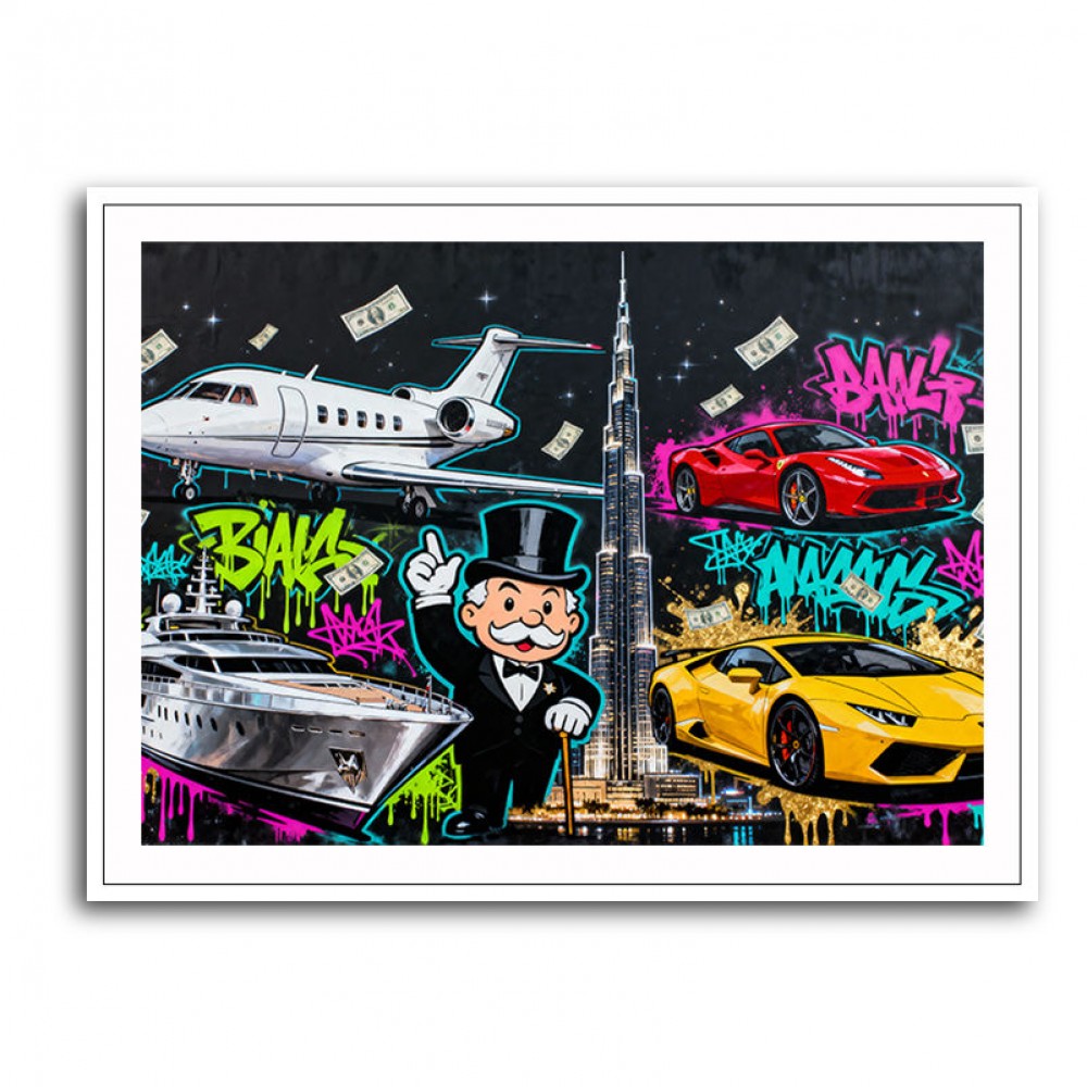 Neon Tycoon Wall Art