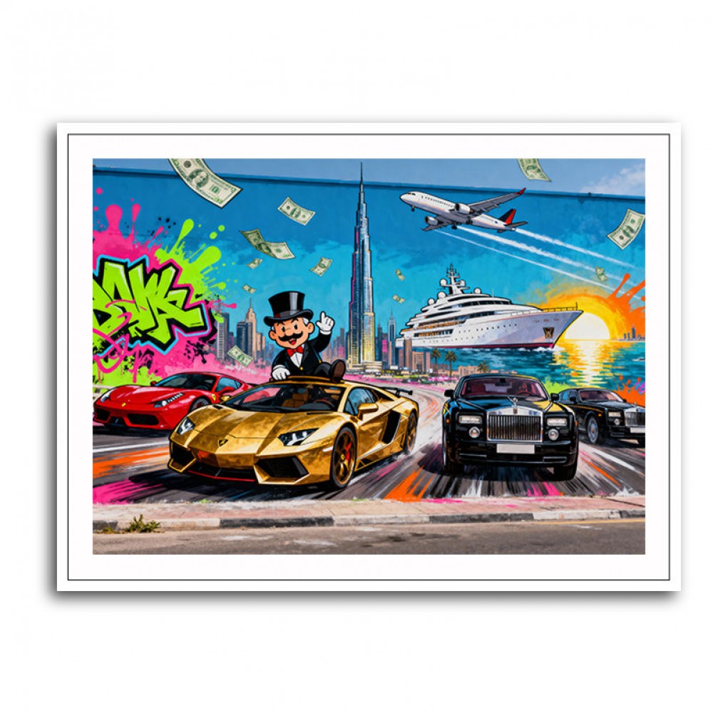 Jetset Mirage Dubai Wall Art
