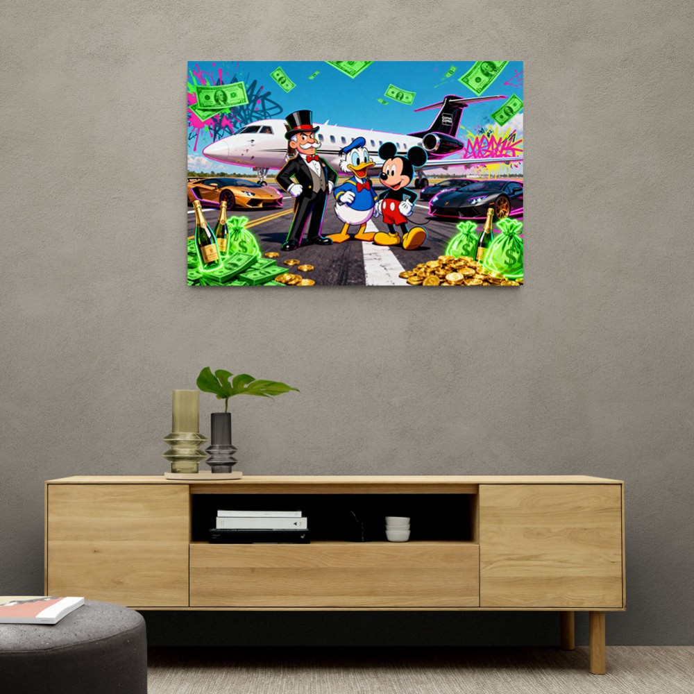 Gilded Tarmac Wall Art