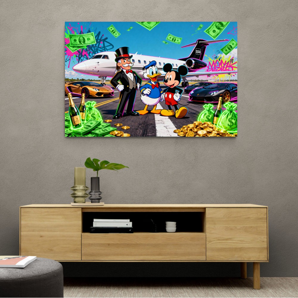 Gilded Tarmac Wall Art