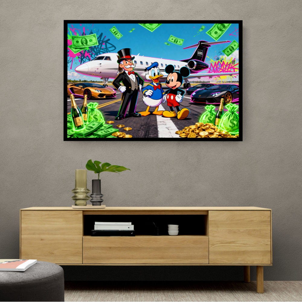 Gilded Tarmac Wall Art