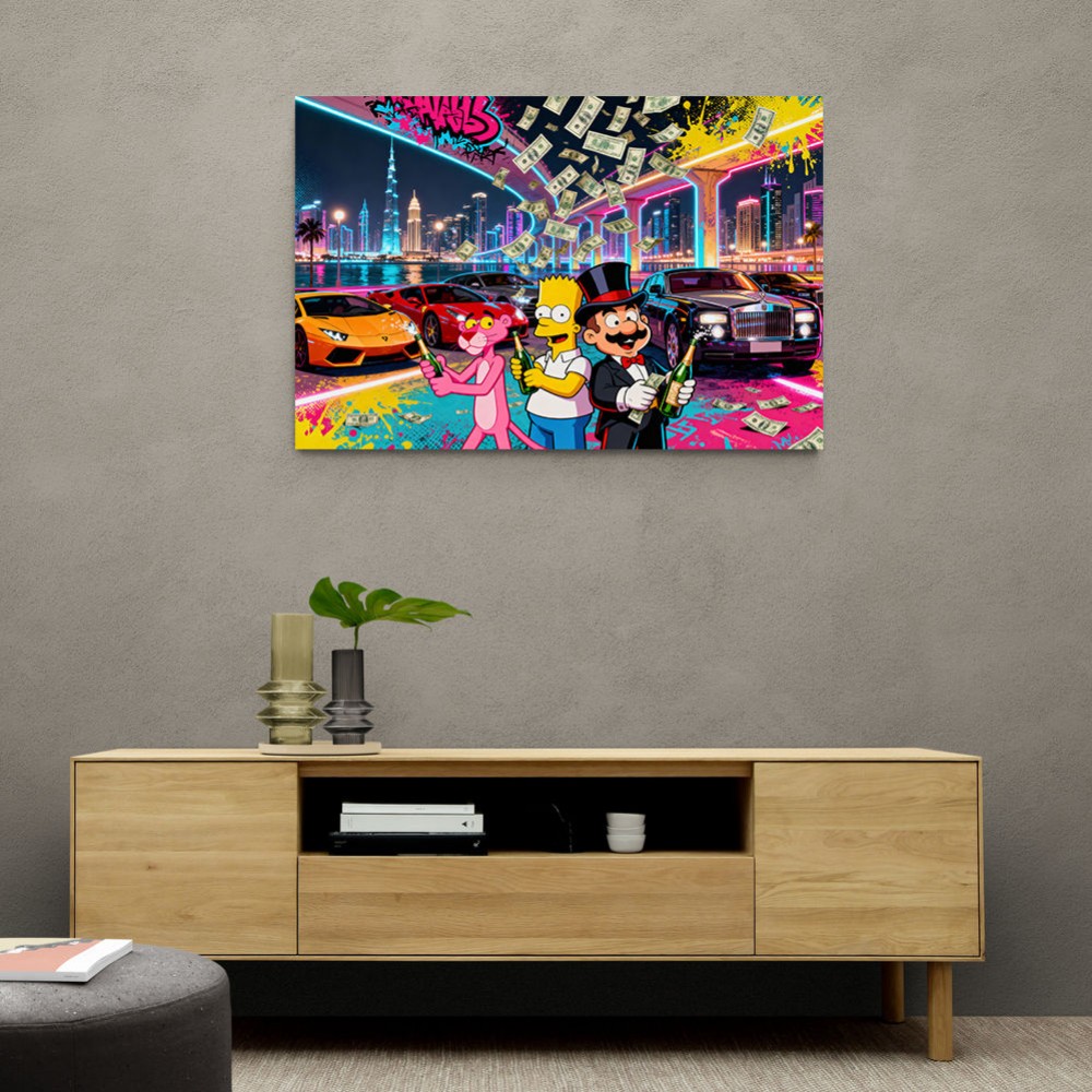 Cartoon Capitalists Wall Art