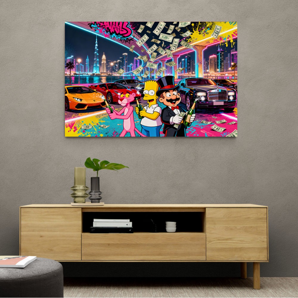 Cartoon Capitalists Wall Art