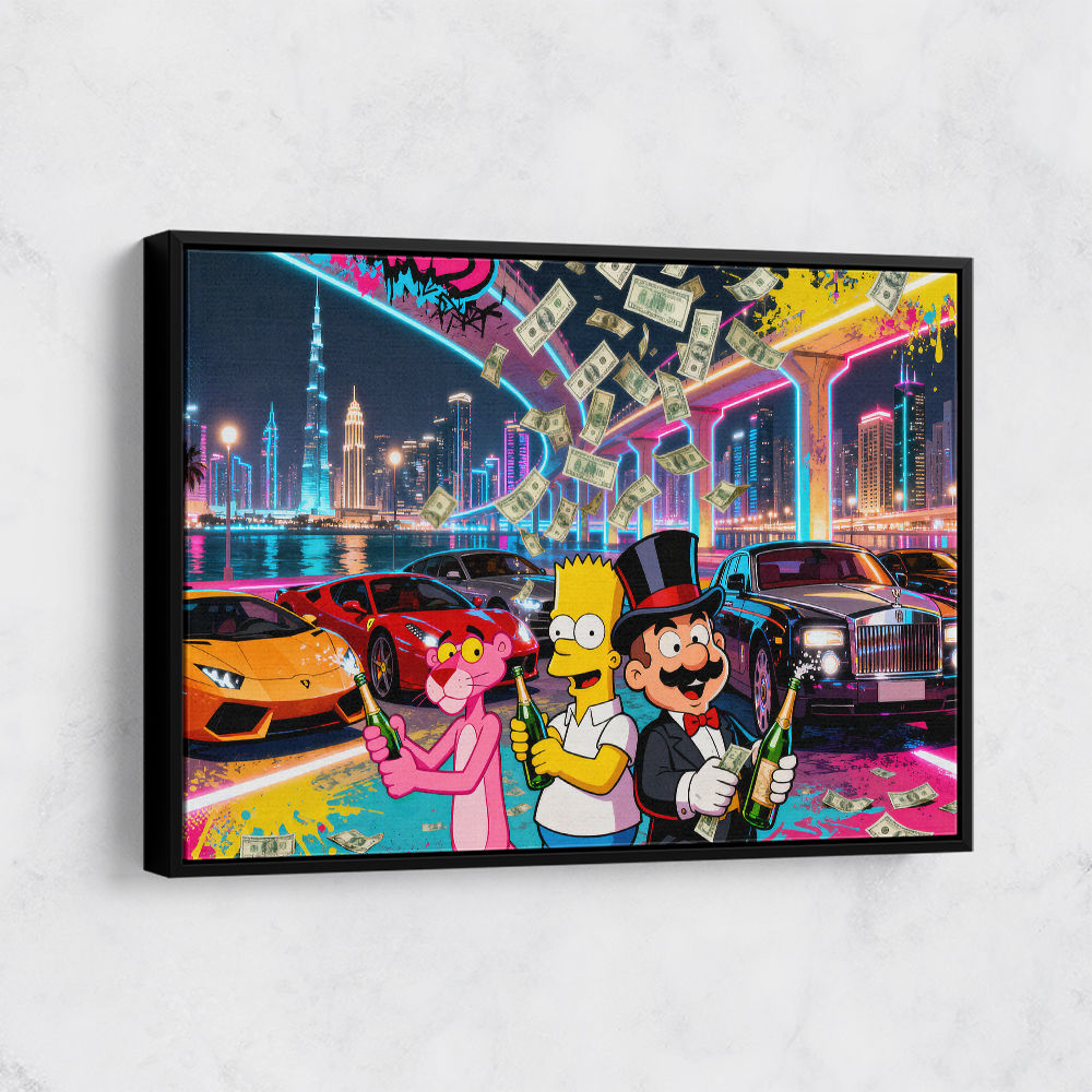 Cartoon Capitalists Wall Art