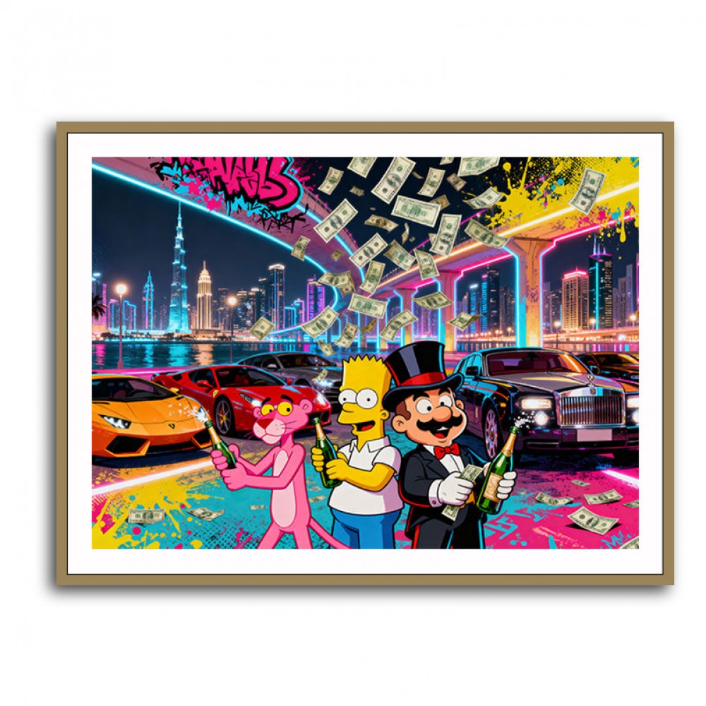 Cartoon Capitalists Wall Art