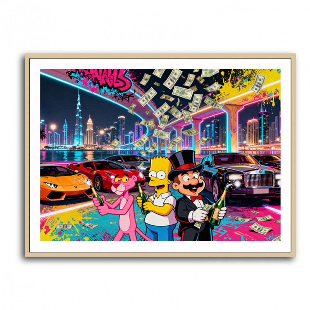 Cartoon Capitalists Wall Art
