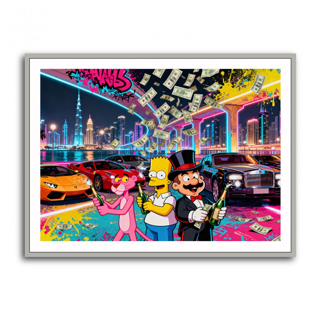 Cartoon Capitalists Wall Art
