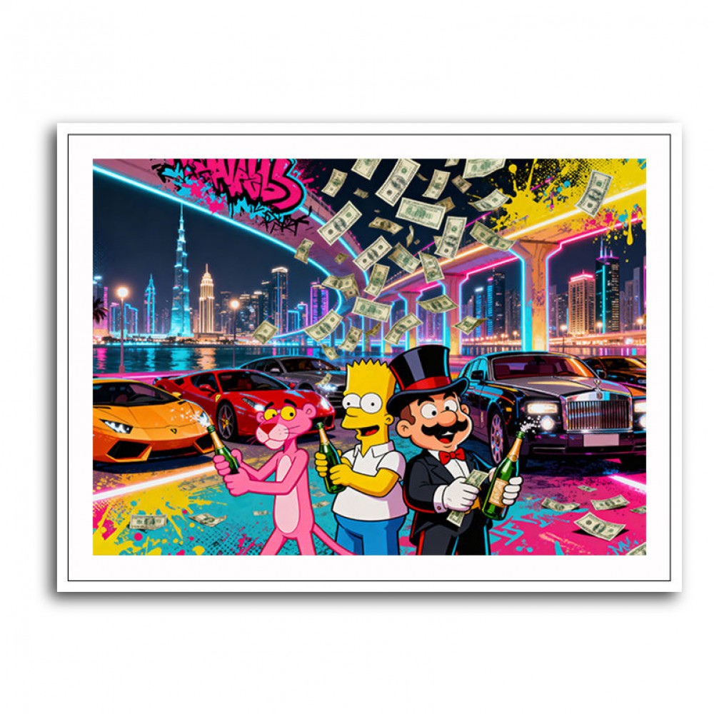 Cartoon Capitalists Wall Art