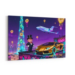Jetset Blockchain Wall Art