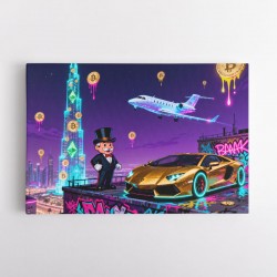 Jetset Blockchain Wall Art
