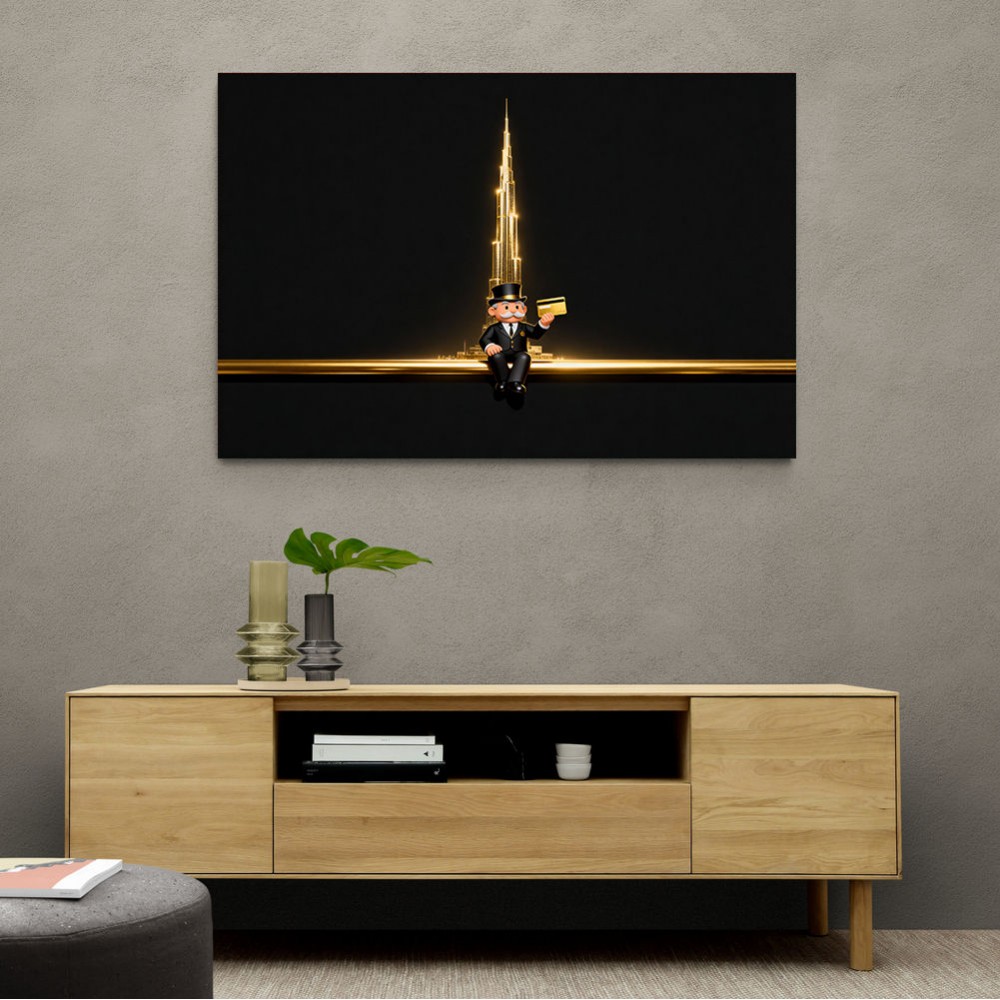 Me M Golden Burj Wall Art Me M Golden Burj Wall Art