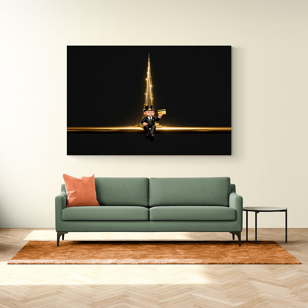 Me M Golden Burj Wall Art Me M Golden Burj Wall Art