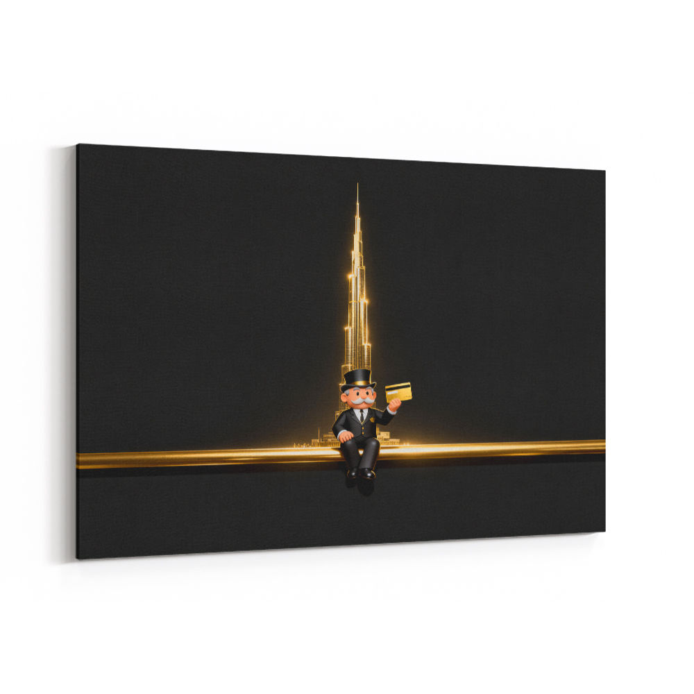 Me M Golden Burj Wall Art Me M Golden Burj Wall Art