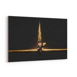 Me M Golden Burj Wall Art