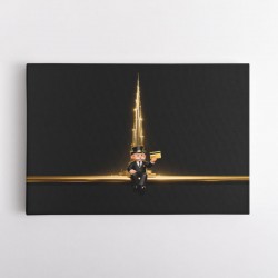 Me M Golden Burj Wall Art