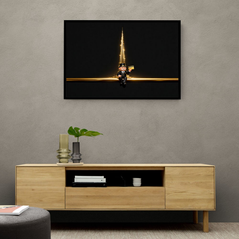 Me M Golden Burj Wall Art Me M Golden Burj Wall Art