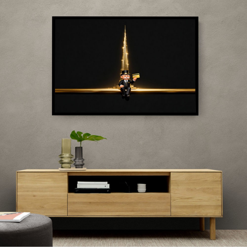 Me M Golden Burj Wall Art Me M Golden Burj Wall Art