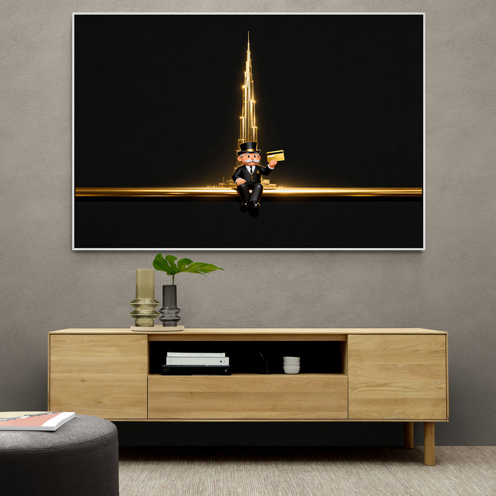 Me M Golden Burj Wall Art Me M Golden Burj Wall Art