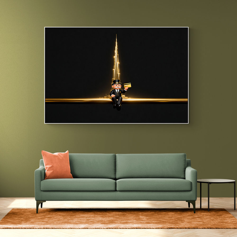 Me M Golden Burj Wall Art Me M Golden Burj Wall Art
