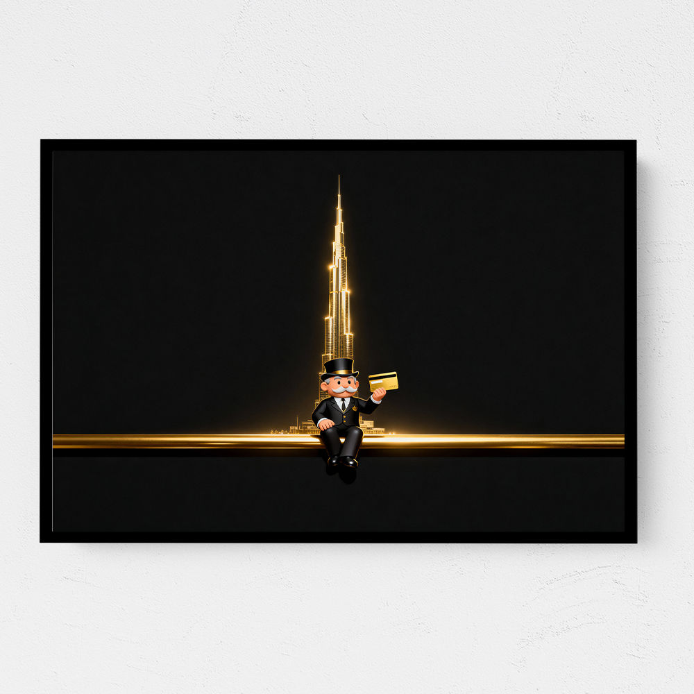 Me M Golden Burj Wall Art Me M Golden Burj Wall Art