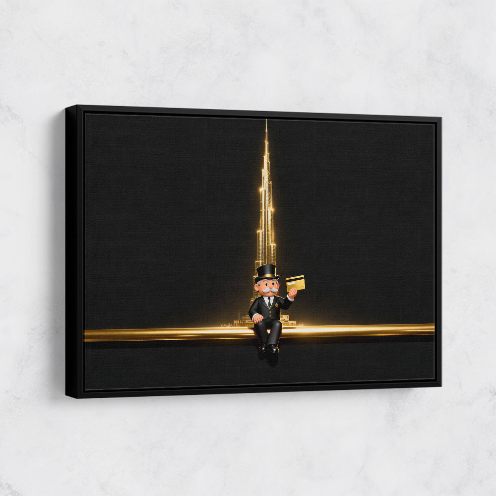 Me M Golden Burj Wall Art Me M Golden Burj Wall Art