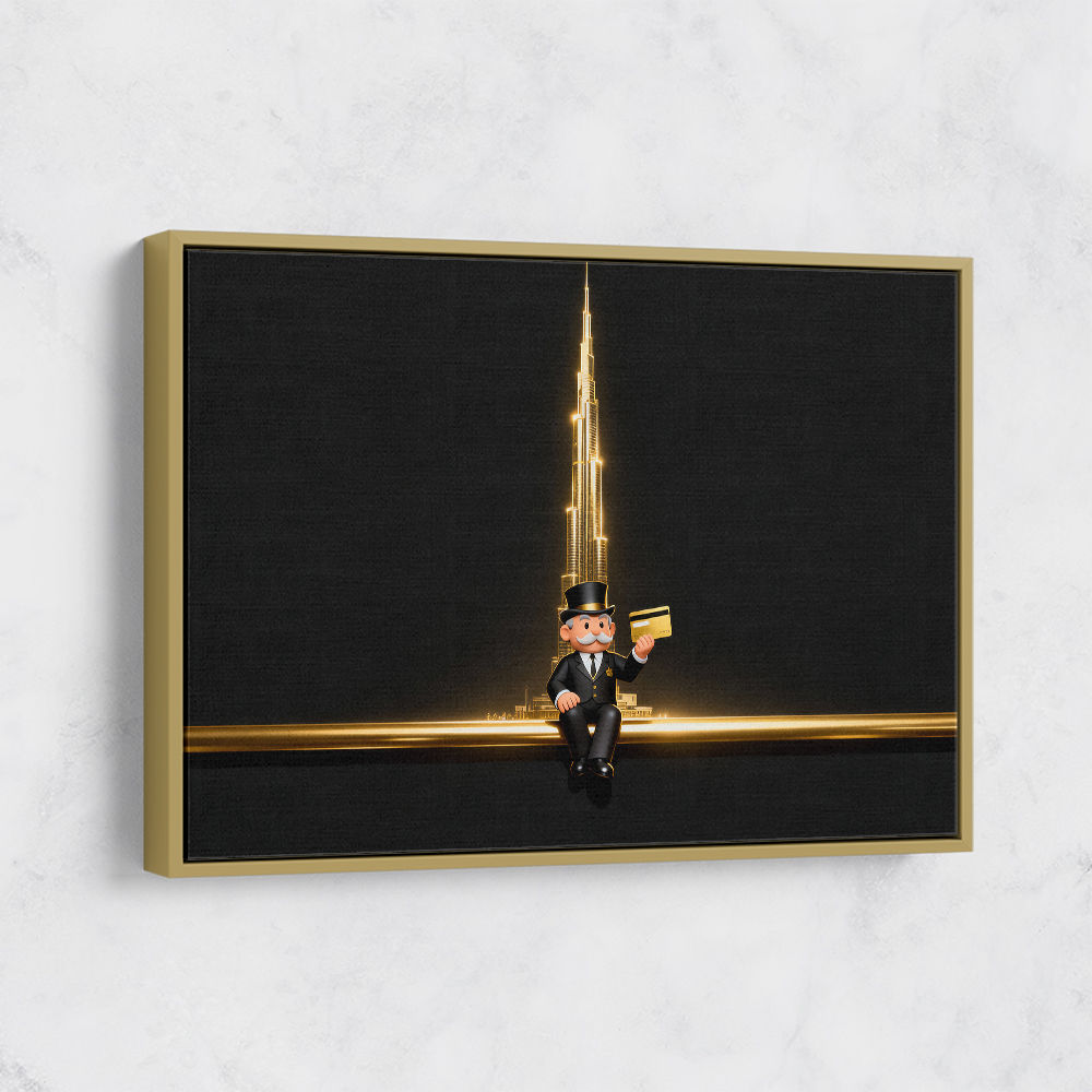 Me M Golden Burj Wall Art Me M Golden Burj Wall Art