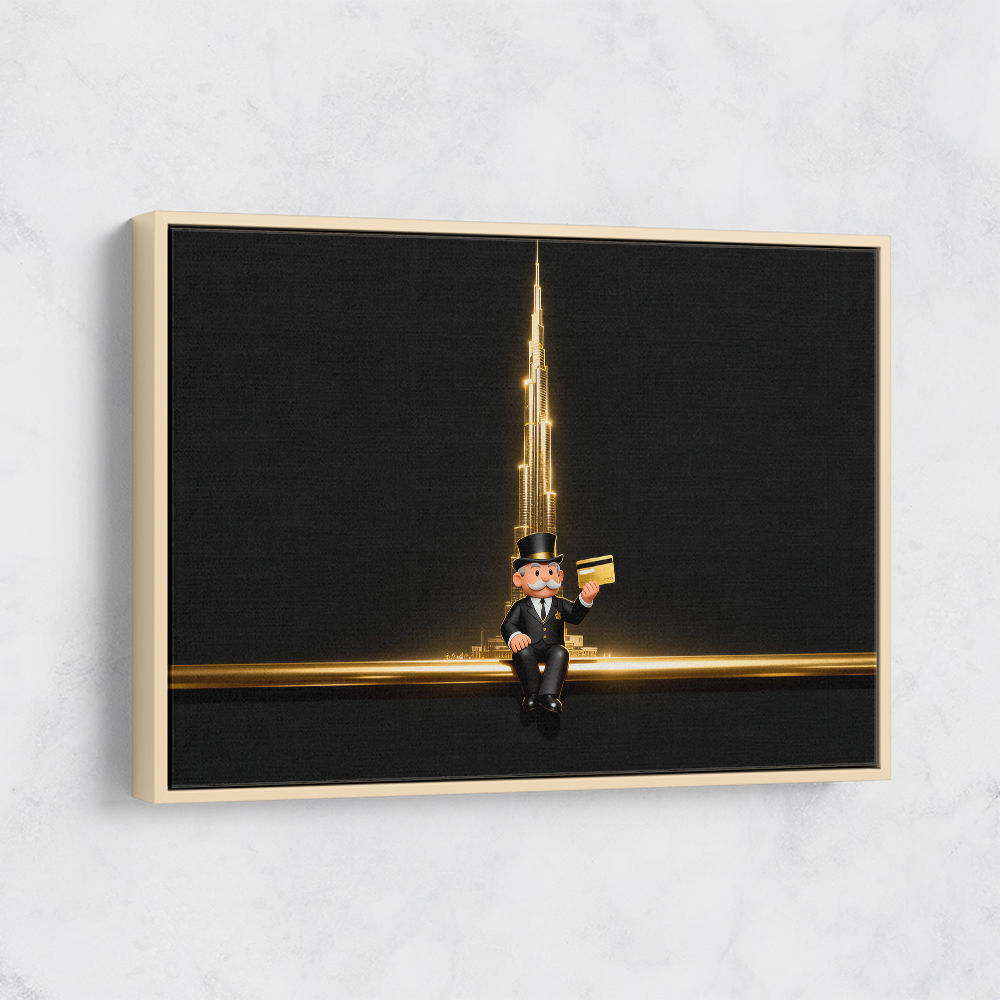 Me M Golden Burj Wall Art Me M Golden Burj Wall Art