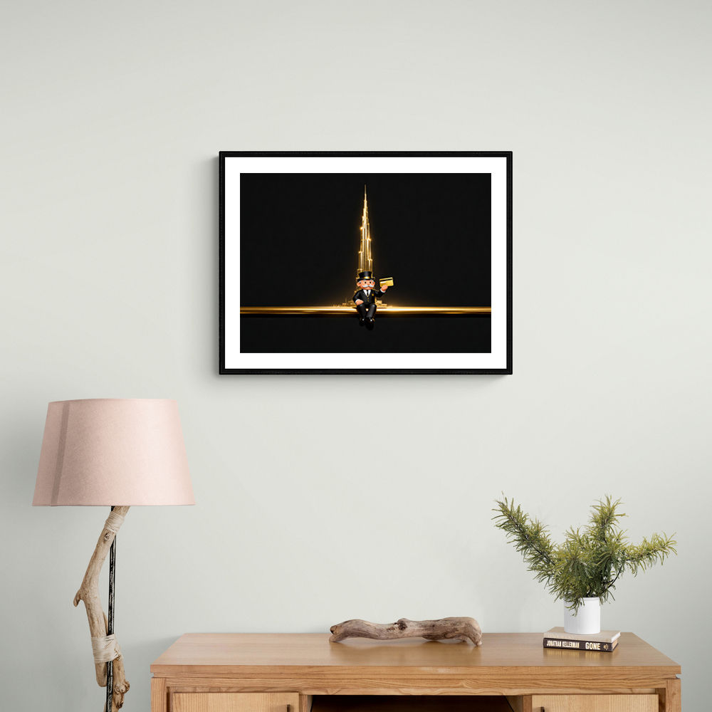 Me M Golden Burj Wall Art Me M Golden Burj Wall Art