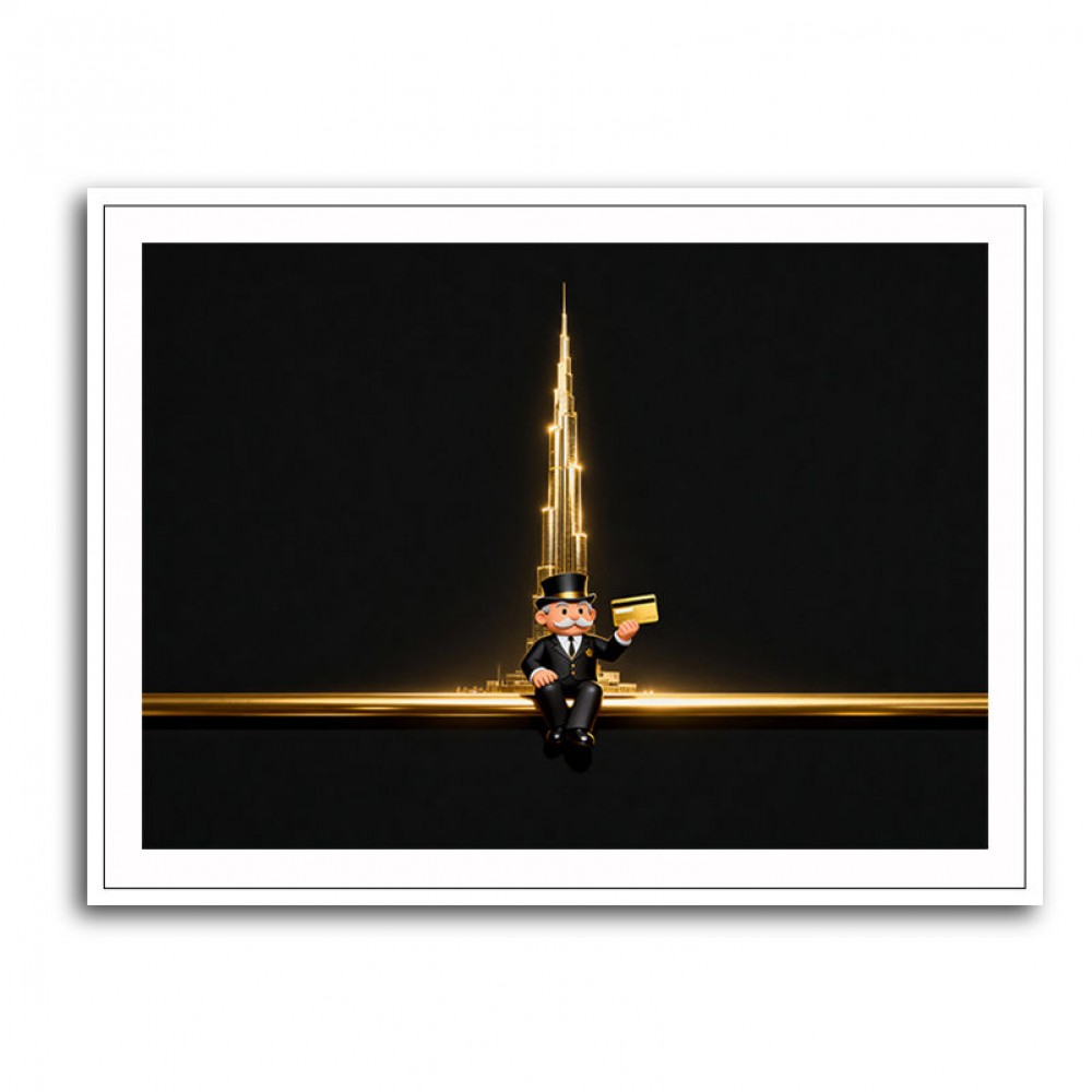 Me M Golden Burj Wall Art Me M Golden Burj Wall Art