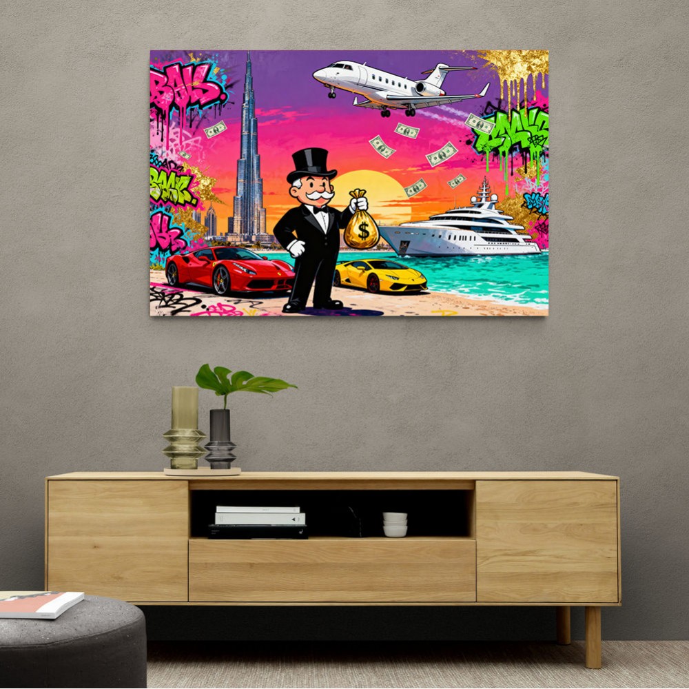 Monopoly in Paradise Wall Art Monopoly in Paradise Wall Art