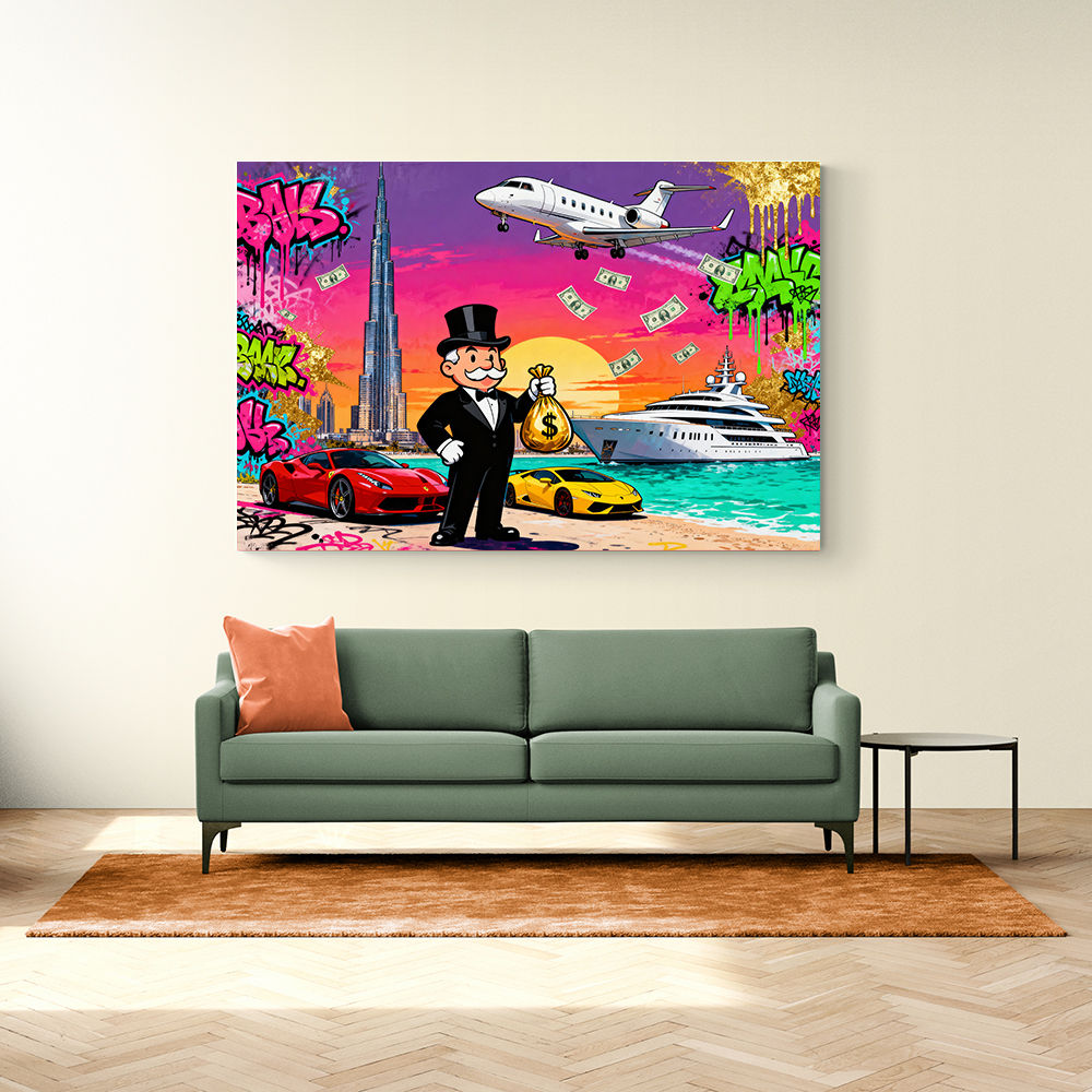 Monopoly in Paradise Wall Art Monopoly in Paradise Wall Art