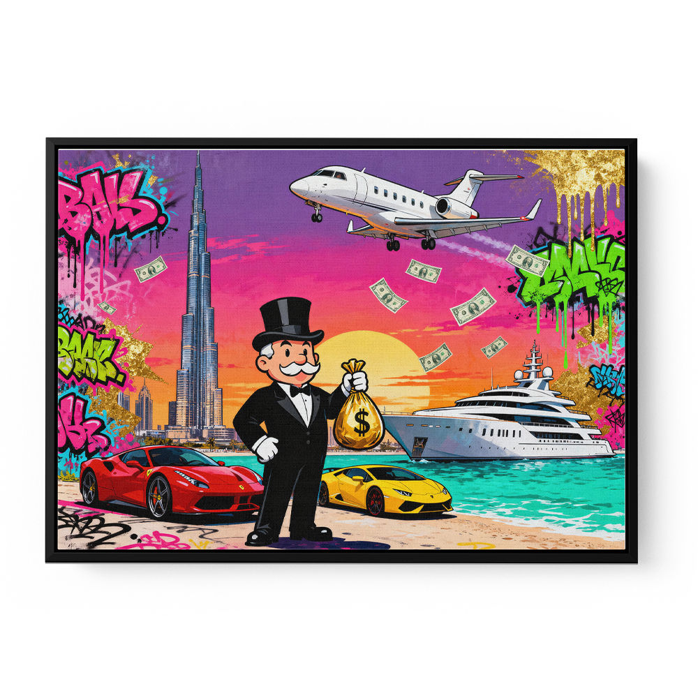 Monopoly in Paradise Wall Art Monopoly in Paradise Wall Art