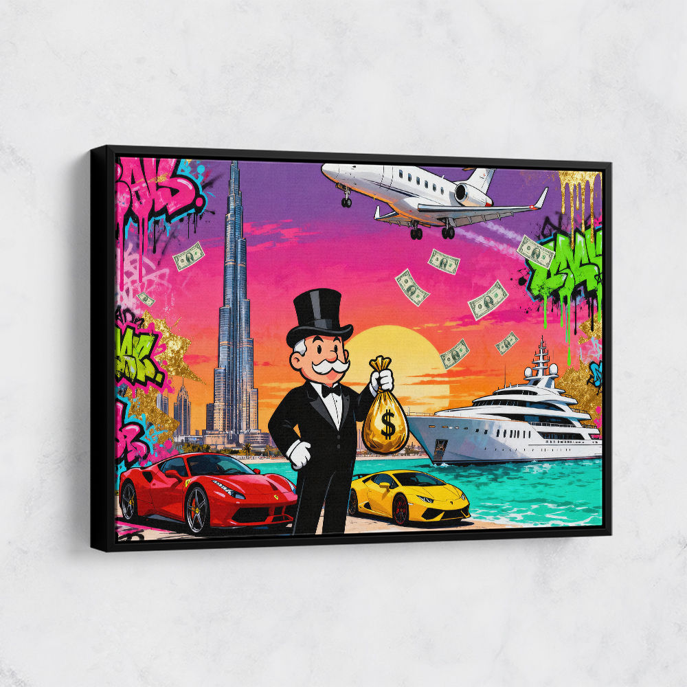 Monopoly in Paradise Wall Art Monopoly in Paradise Wall Art
