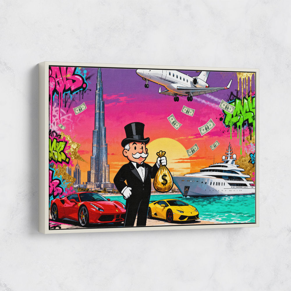 Monopoly in Paradise Wall Art Monopoly in Paradise Wall Art
