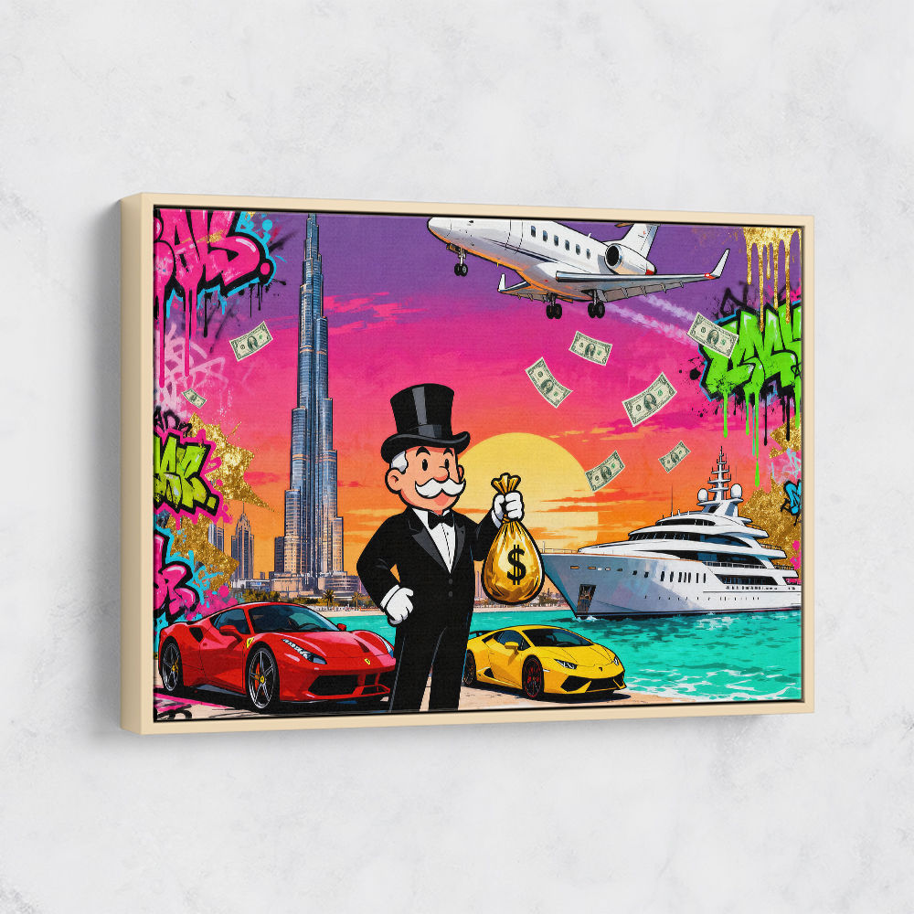 Monopoly in Paradise Wall Art Monopoly in Paradise Wall Art