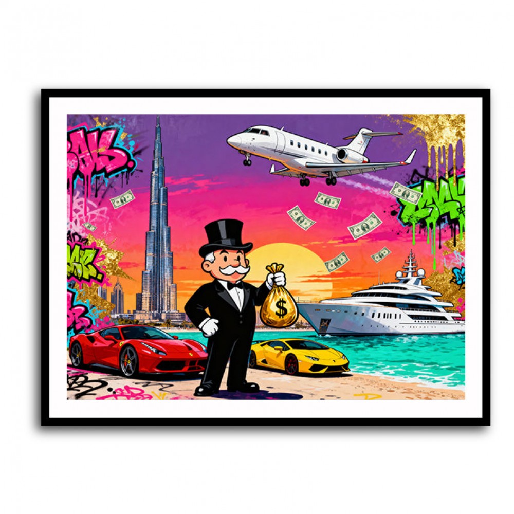 Monopoly in Paradise Wall Art Monopoly in Paradise Wall Art