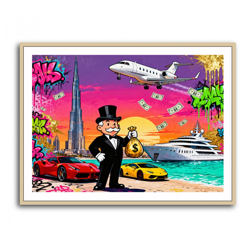 Monopoly in Paradise Wall Art Monopoly in Paradise Wall Art