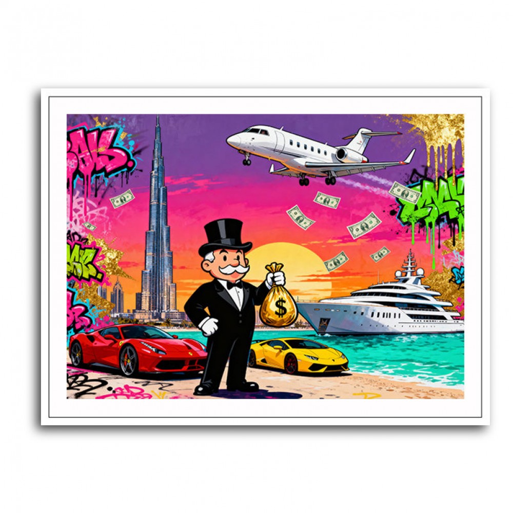 Monopoly in Paradise Wall Art Monopoly in Paradise Wall Art