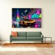 Neon Velocity Wall Art