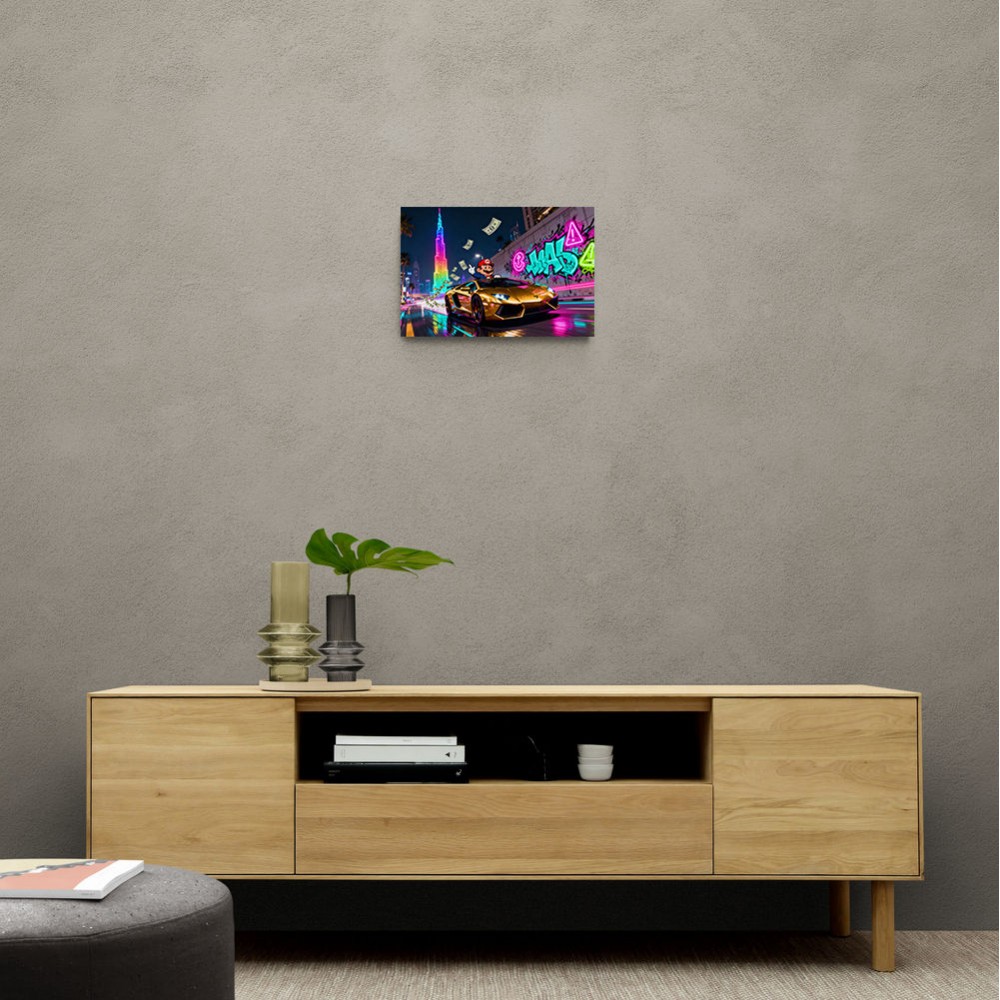 Neon Velocity Wall Art