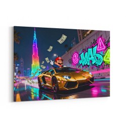 Neon Velocity Wall Art