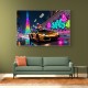 Neon Velocity Wall Art