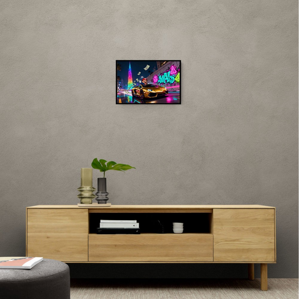 Neon Velocity Wall Art