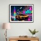 Neon Velocity Wall Art