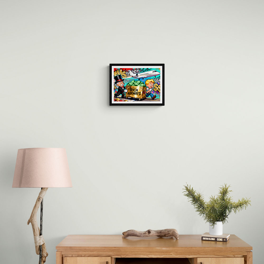 Rich Airways Golden  Wall Art