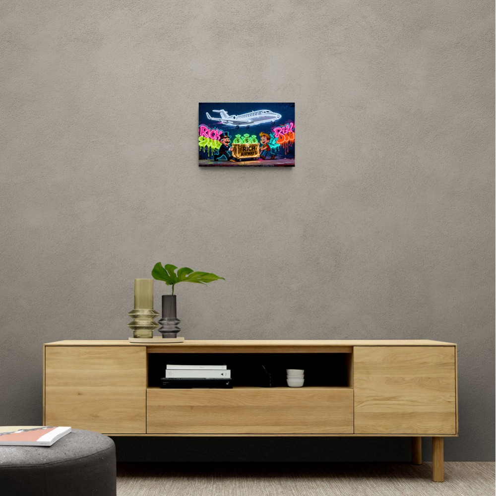 Rich Airways Neon Wall Art