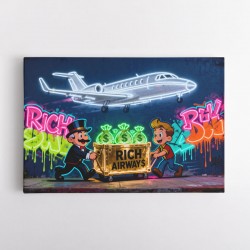 Rich Airways Neon Wall Art