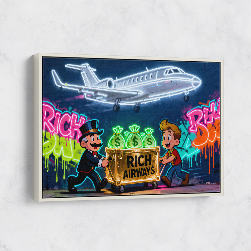 Rich Airways Neon Wall Art
