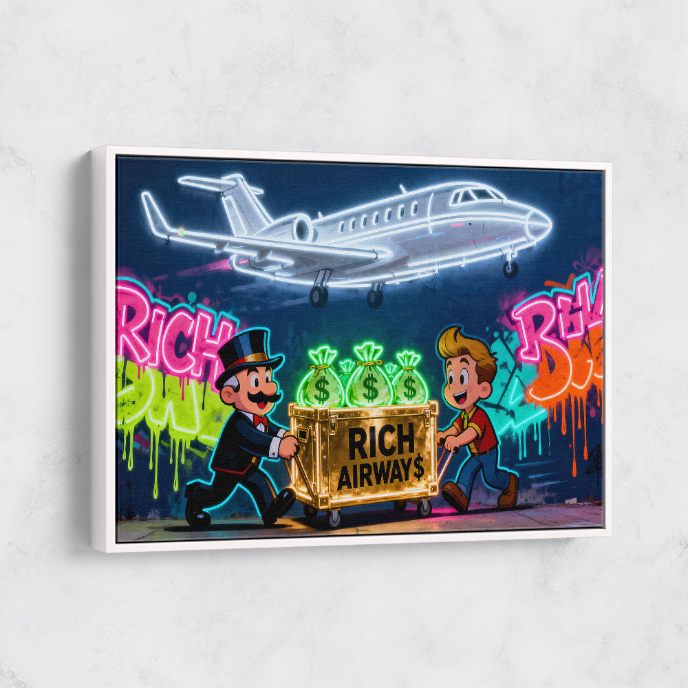 Rich Airways Neon Wall Art